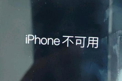 江安苹果服务网点分享锁屏界面显示“iPhone 不可用”如何解决 