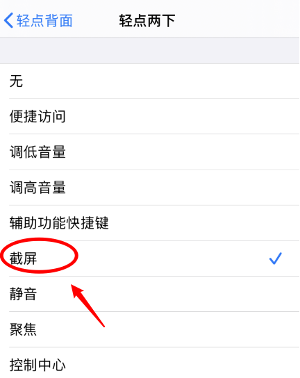 江安苹果手机维修分享iPhone12如何启用双击截屏 